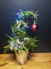 Load image into Gallery viewer, Mini Grinch Christmas tree Flower Arrangements, Flower, Florist, Print-a-Bunch Ottawa - Orleans Florist, Great for a Birthday and Anniversary 
