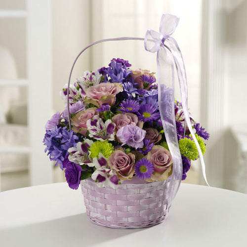 The Greeting Basket - $59 Flower Arrangements, Flower, Florist, Print-a-Bunch Ottawa - Orleans Florist, Great for a Birthday and Anniversary 