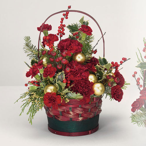 Large Yuletide Greetings Basket - $54 Flower Arrangements, Flower, Florist, Print-a-Bunch Ottawa - Orleans Florist, Great for a Birthday and Anniversary 