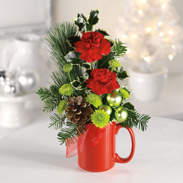 Santa's Cocoa Mug - $29 Flower Arrangements, Flower, Florist, Print-a-Bunch Ottawa - Orleans Florist, Great for a Birthday and Anniversary 