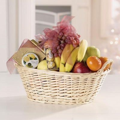 Fruit & Gourmet Basket - from $75 Flower Arrangements, Flower, Florist, Print-a-Bunch Ottawa - Orleans Florist, Great for a Birthday and Anniversary 