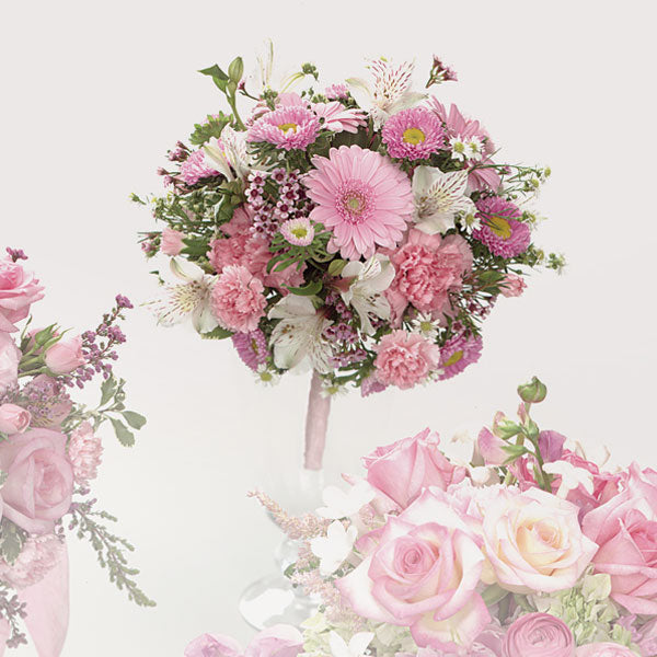 Pink Gerbera Daisy and Carnation Bouquet - $95 Flower Arrangements, Flower, Florist, Print-a-Bunch Ottawa - Orleans Florist, Great for a Birthday and Anniversary 
