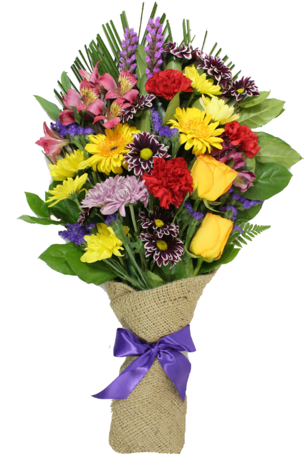 Burlap presentation bouquet - From $40 Flower Arrangements, Flower, Florist, Print-a-Bunch Ottawa - Orleans Florist, Great for a Birthday and Anniversary 